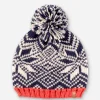 Brakeburn Snow Flake Beanie Coral Clearance