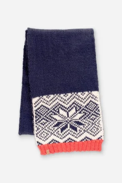 Brakeburn Snow Flake Scarf Coral Best Sale
