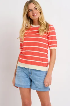 Brakeburn Sorbet Knitted Tee Cream Shop