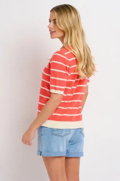 Brakeburn Sorbet Knitted Tee Cream Shop