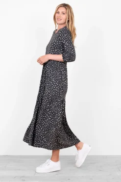 Brakeburn Spotty Jersey Dress Grey Best