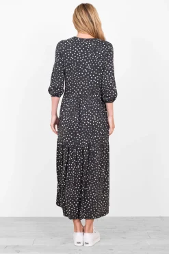 Brakeburn Spotty Jersey Dress Grey Best