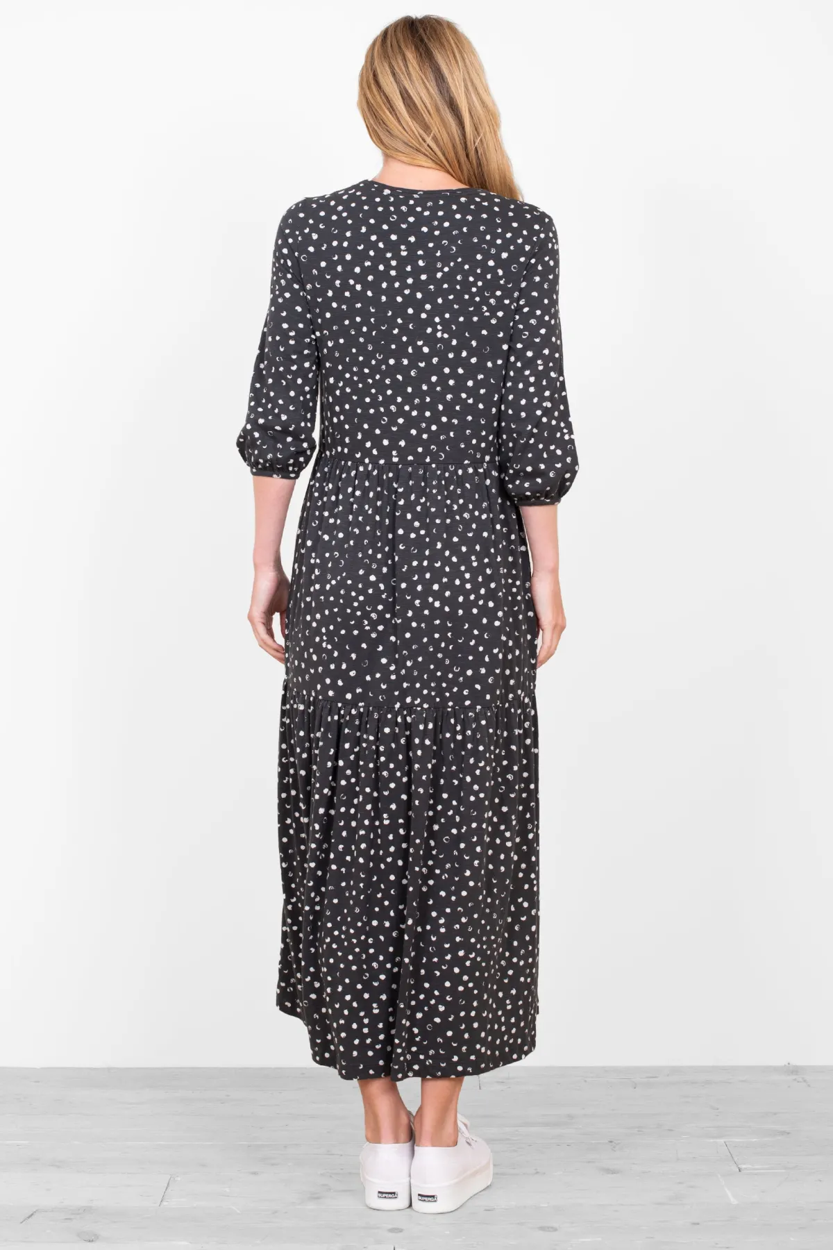 Brakeburn Spotty Jersey Dress Grey Best