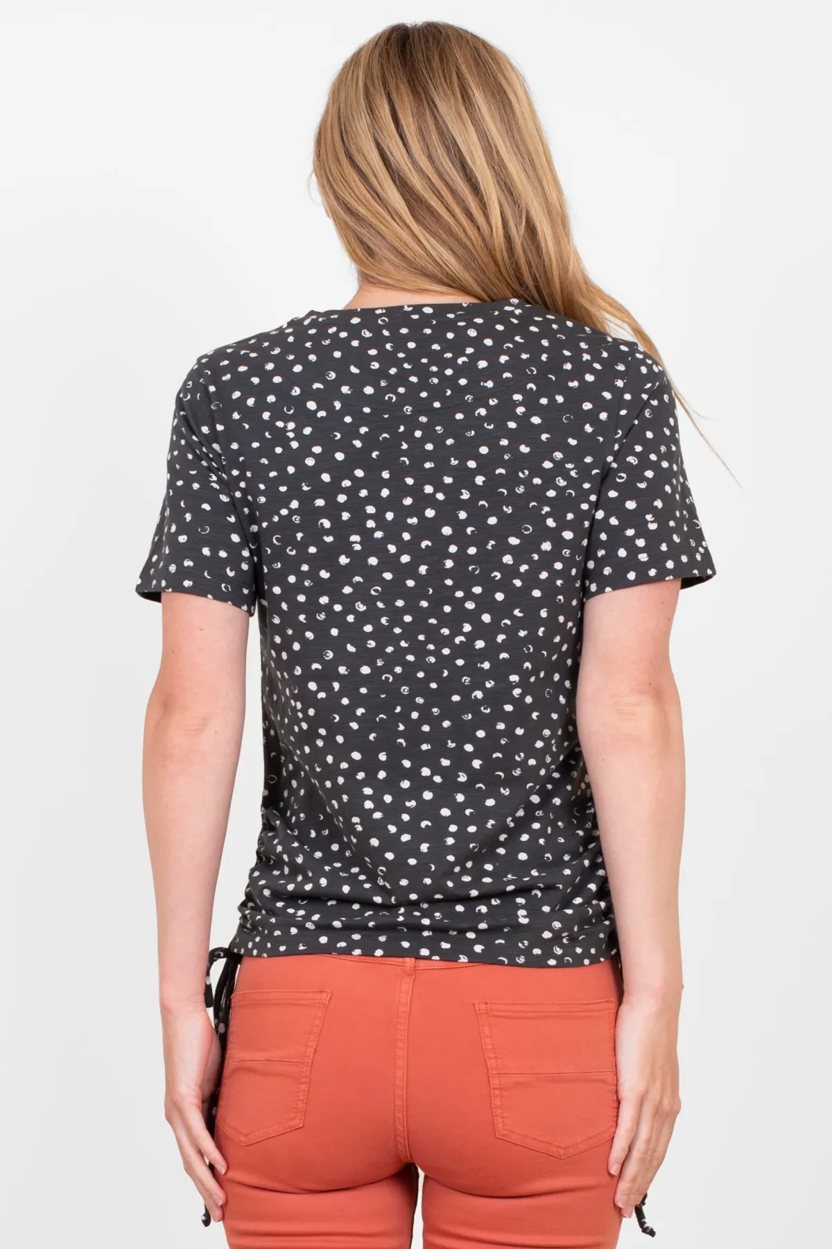 Brakeburn Spotty Tie Side T-Shirt Grey Discount