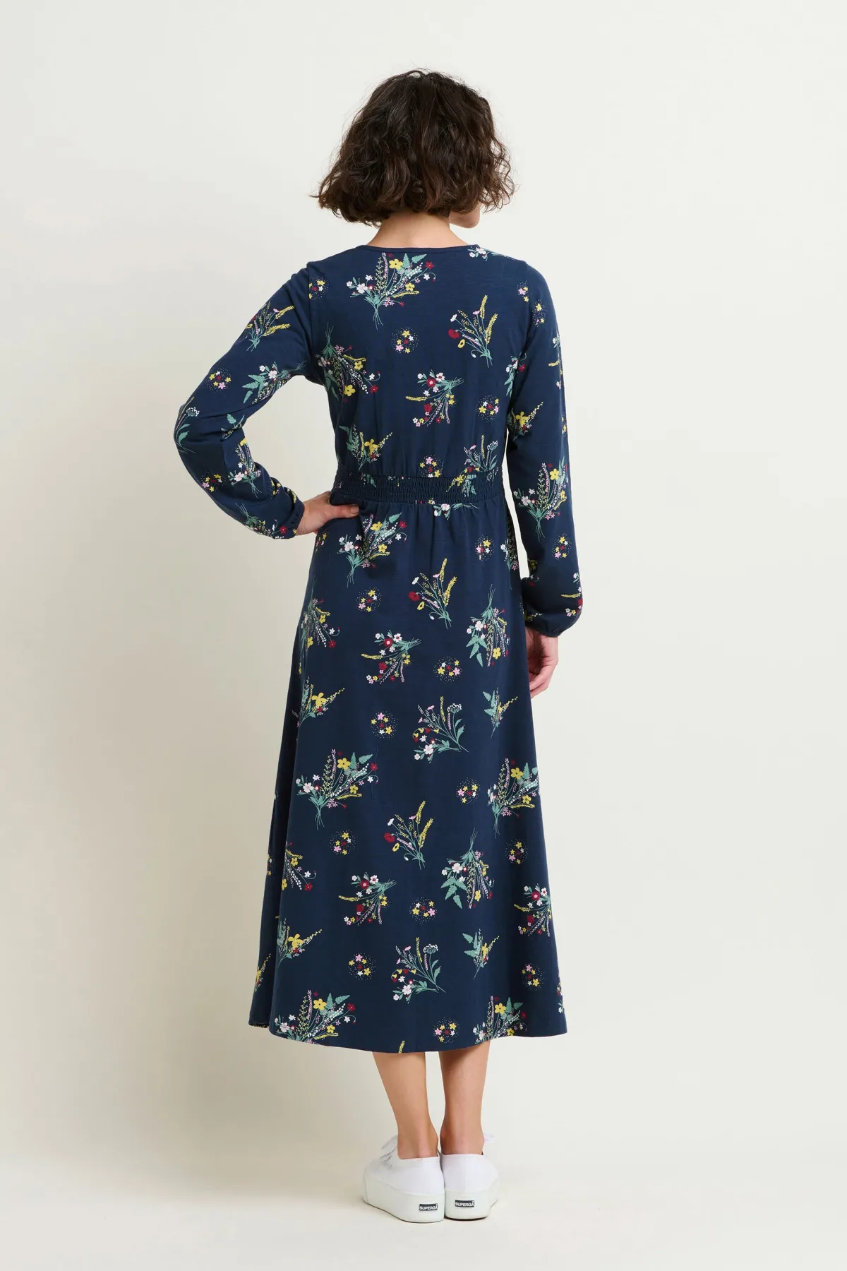 Brakeburn Spring Bunches Wrap Maxi Dress Multicoloured Hot
