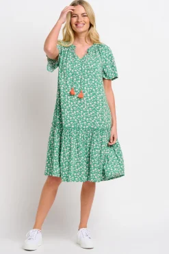 Brakeburn Spring Garden Dress Green Discount