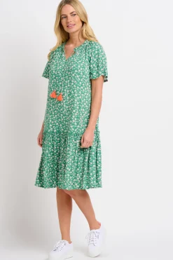 Brakeburn Spring Garden Dress Green Discount