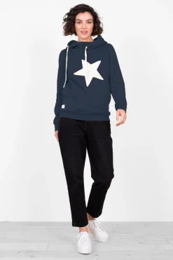 Brakeburn Star Elise Hoodie Navy Discount