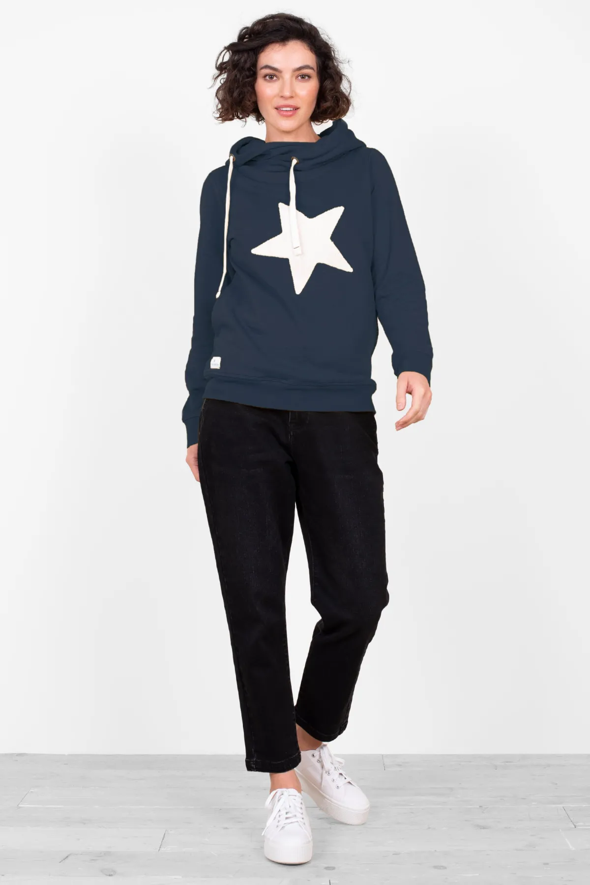 Brakeburn Star Elise Hoodie Navy Discount