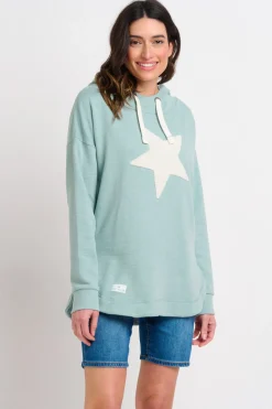 Brakeburn Star Hoodie Blue Hot