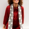 Brakeburn Star Scarf Cream Flash Sale