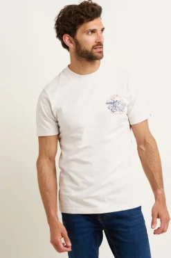 Brakeburn Stormy Seas Tee Cream Cheap