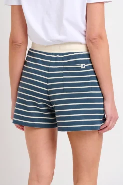 Brakeburn Stripe Jogger Shorts Cream Hot