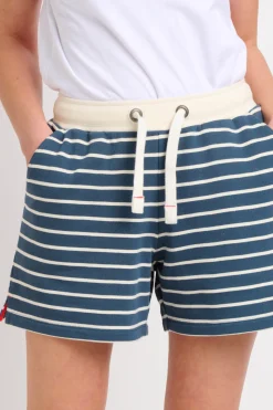 Brakeburn Stripe Jogger Shorts Cream Hot