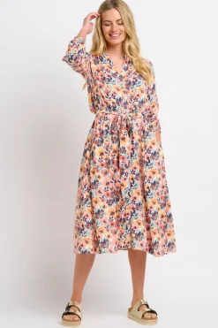 Brakeburn Summer Blooms Shirt Dress Green Outlet