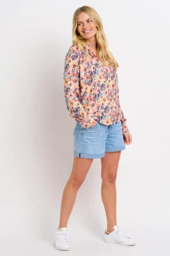 Brakeburn Summer Blooms Shirt Coral Online