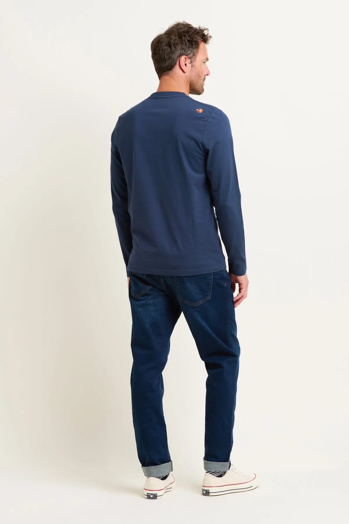 Brakeburn Sunset Stripe Long Sleeve Tee Multicoloured Flash Sale