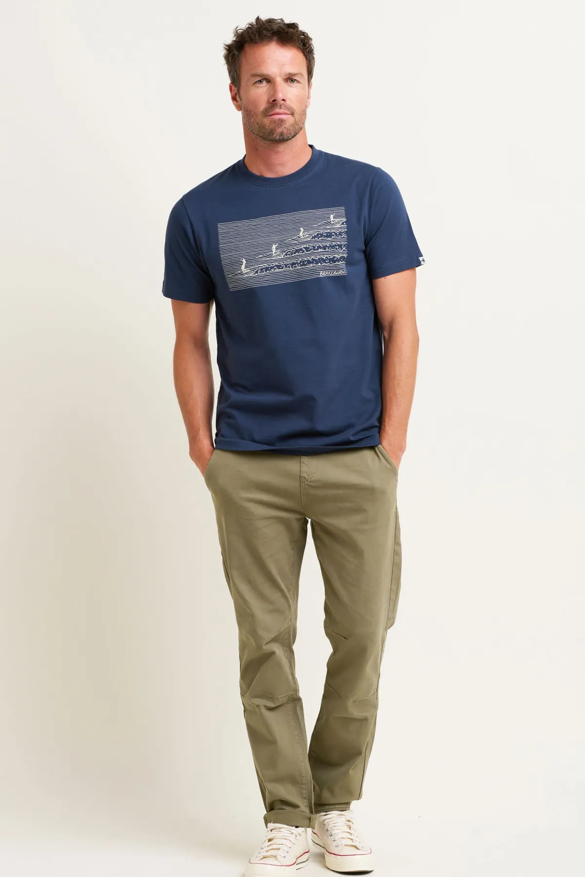 Brakeburn Surf Tee Navy Hot