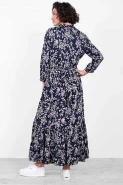 Brakeburn Tiger Shirt Dress Navy Discount