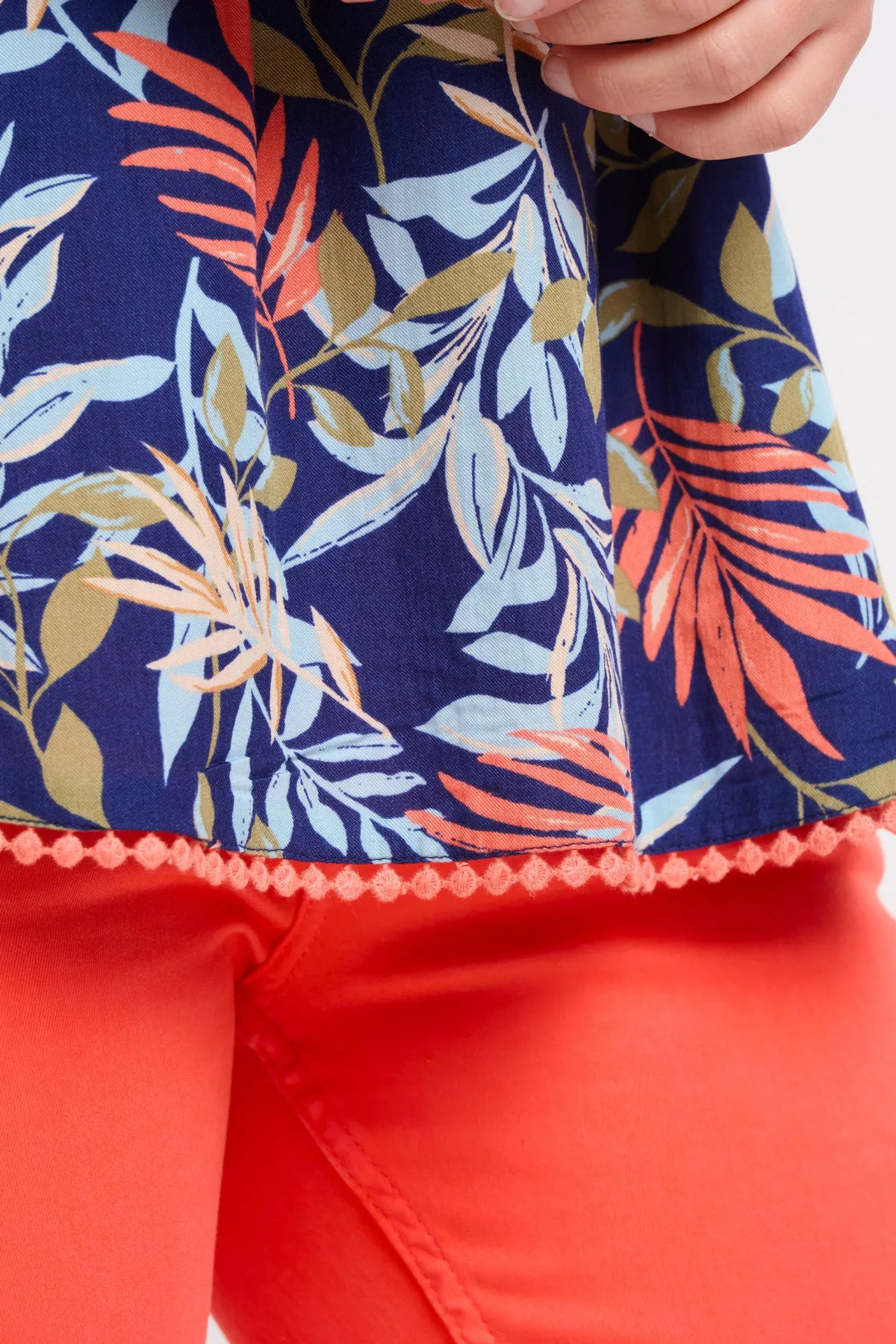 Brakeburn Trailing Tropics Sleeveless Blouse Blue Online