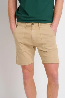Brakeburn Utility Shorts Cream New