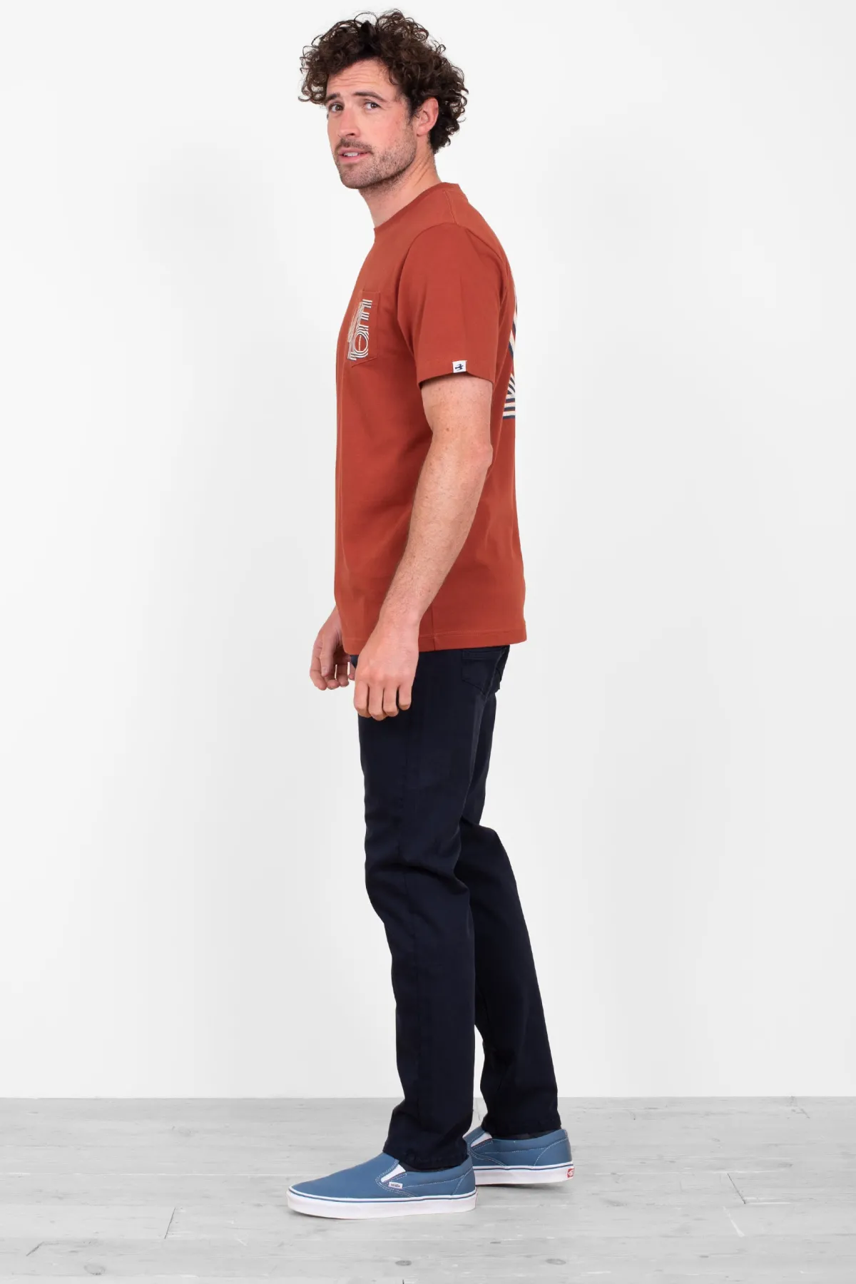Brakeburn Velo Pocket Tee Red Best Sale