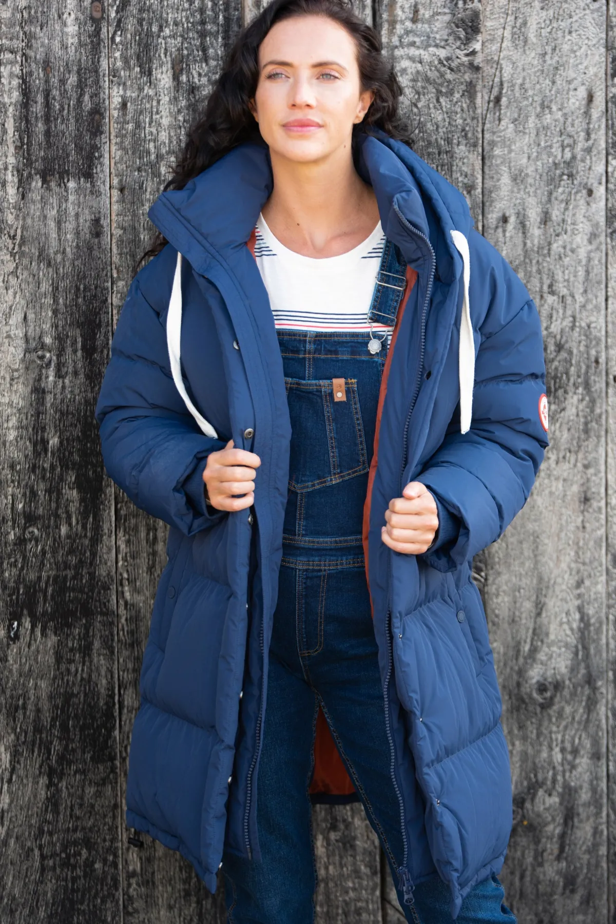 Brakeburn Weatherall Puffer Jacket Navy Store