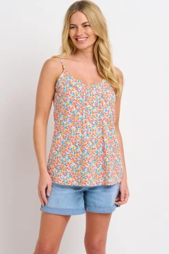 Brakeburn Whimsical Floral Vest Blue Best Sale