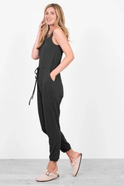 Brakeburn Winnie Jersey Dungarees Navy Clearance