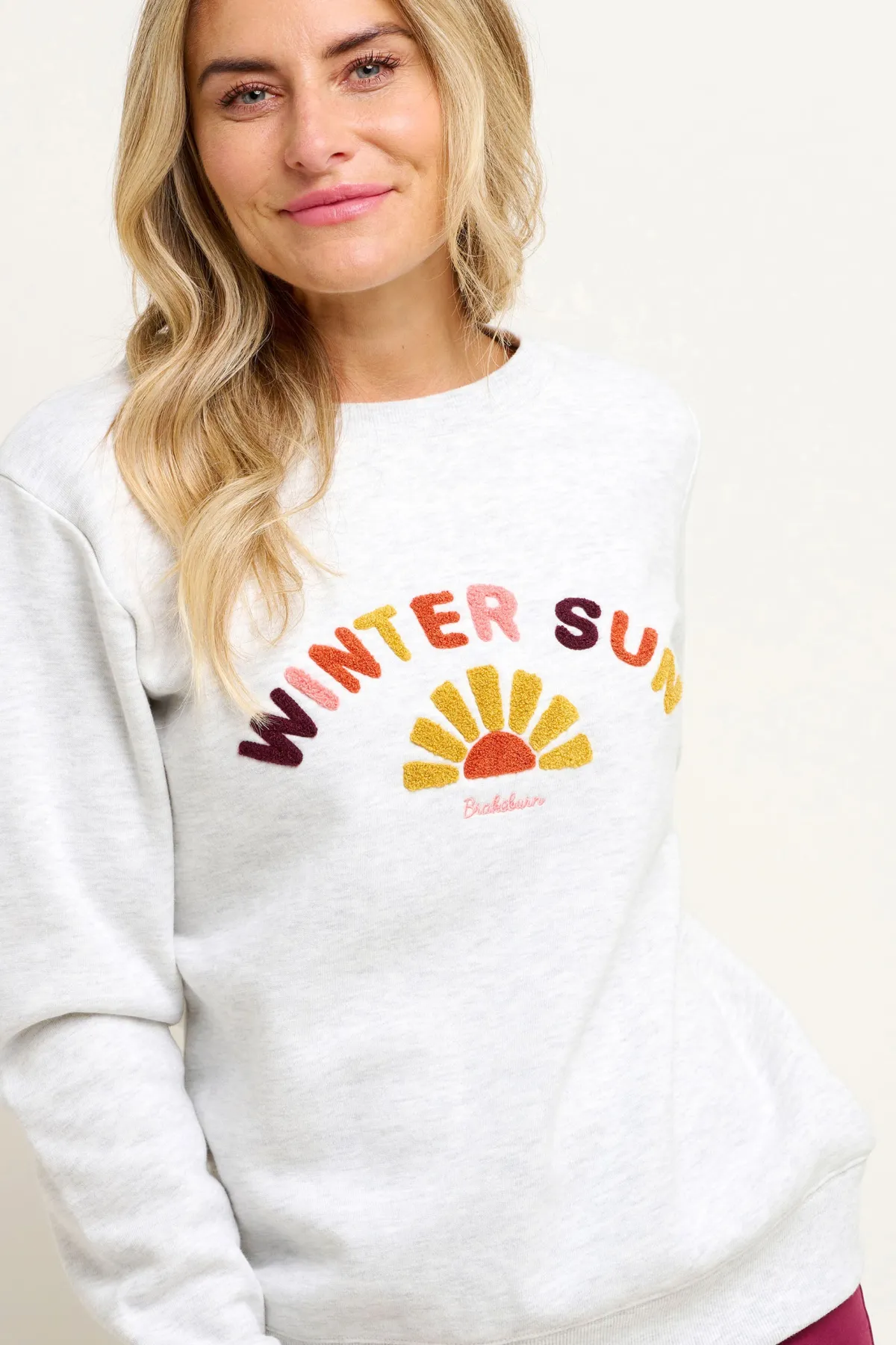 Brakeburn Winter Sun Sweatshirt Grey Best Sale
