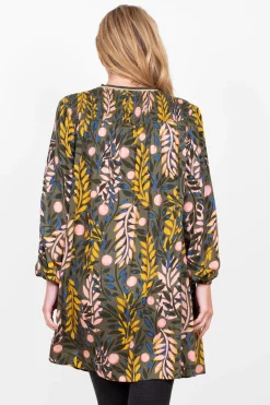 Brakeburn Winter Trailing Tipping Dress Green Cheap