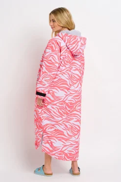Brakeburn Zebra Print Chinook Changing Robe Grey Flash Sale